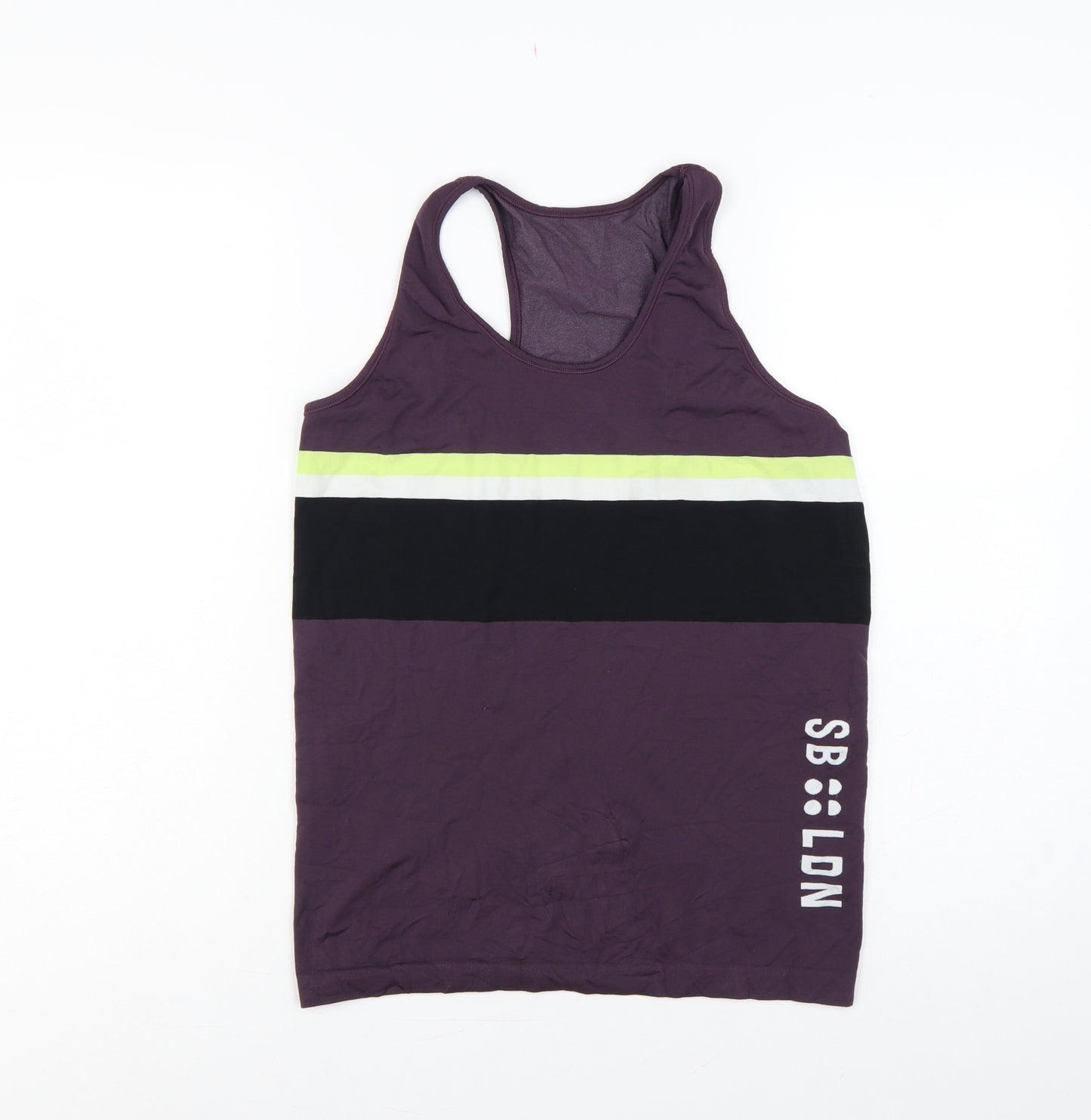 Sweaty Betty Women’s Purple L Racerback Colourblock Gym Tank Top