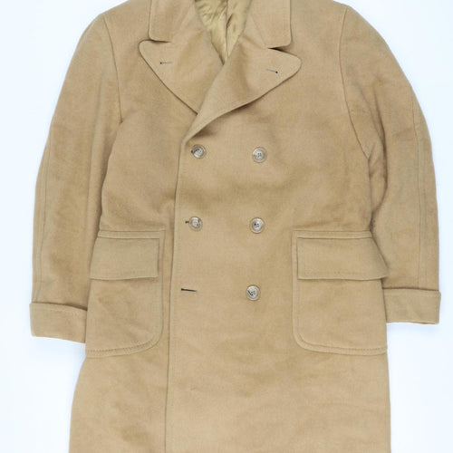 Buffalo Collection Men’s Beige 100% Camel Hair Italian Overcoat Size 46