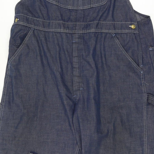 Sears Unisex 40 Inch Adults Blue Denim Dungarees Straight Leg Workwear