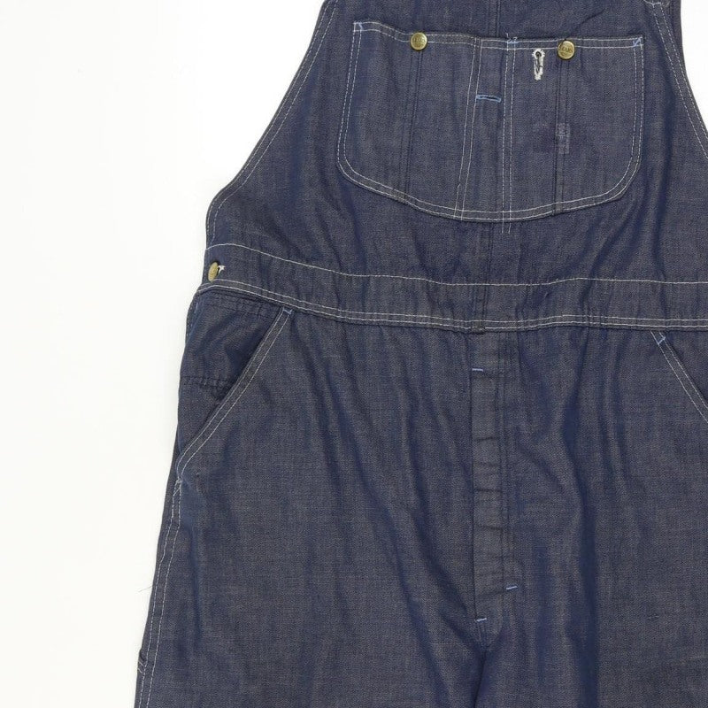Sears Unisex 40 Inch Adults Blue Denim Dungarees Straight Leg Workwear