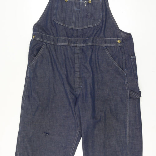 Sears Unisex 40 Inch Adults Blue Denim Dungarees Straight Leg Workwear