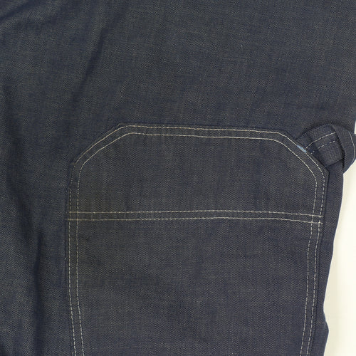 Sears Unisex 40 Inch Adults Blue Denim Dungarees Straight Leg Workwear