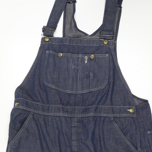 Sears Unisex 40 Inch Adults Blue Denim Dungarees Straight Leg Workwear