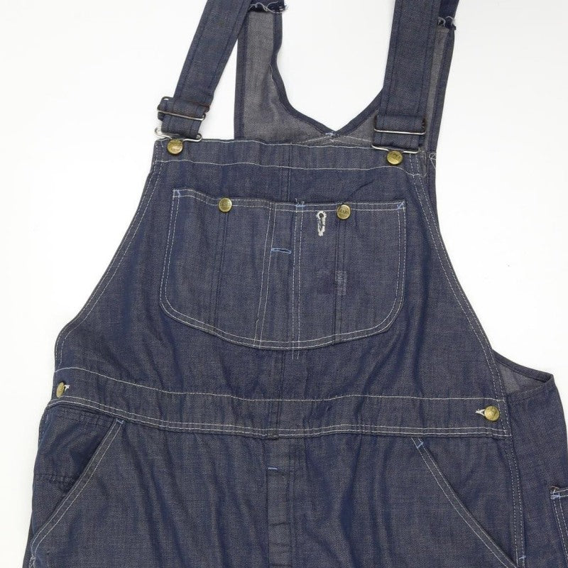 Sears Unisex 40 Inch Adults Blue Denim Dungarees Straight Leg Workwear