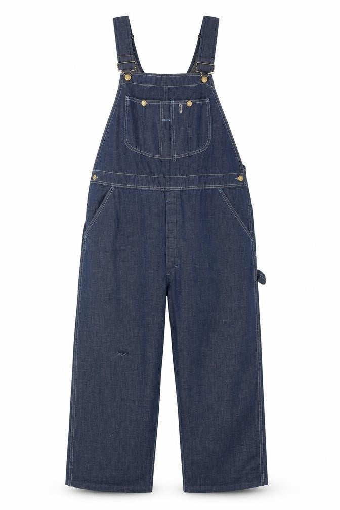 Sears Unisex 40 Inch Adults Blue Denim Dungarees Straight Leg Workwear