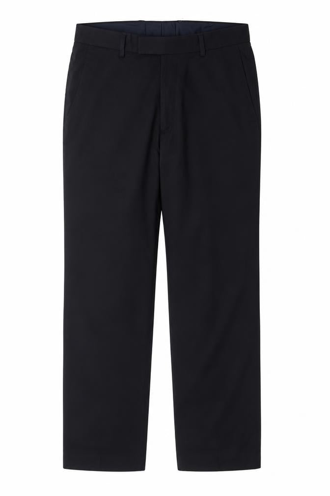 Marks and Spencer Men Navy 32 Regular Straight Dress Trousers