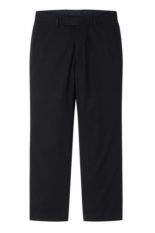 Marks and Spencer Men Navy 32 Regular Straight Dress Trousers