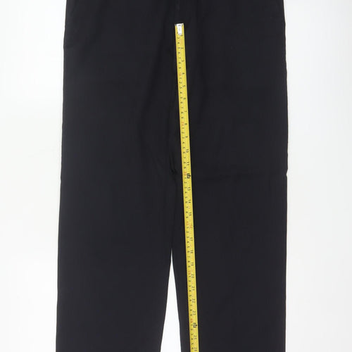 Marks and Spencer Men Navy 32 Regular Straight Dress Trousers