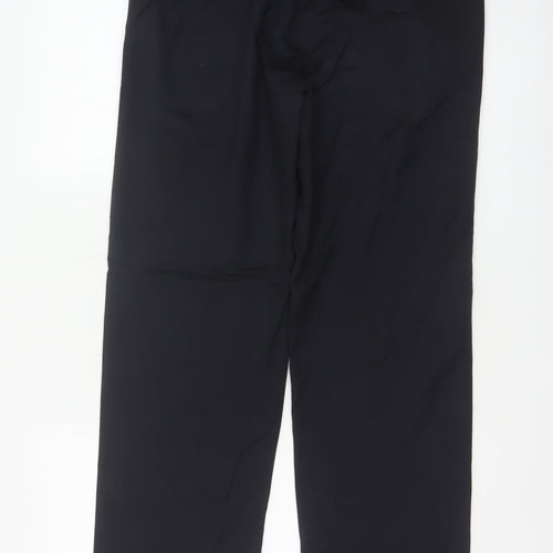 Marks and Spencer Men Navy 32 Regular Straight Dress Trousers