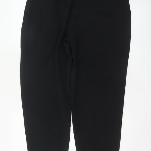 Marks and Spencer Women Black UK 16 Tapered Tailored Dress Trousers