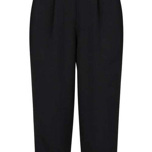 Marks and Spencer Women Black UK 16 Tapered Tailored Dress Trousers