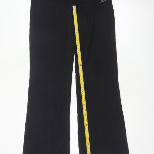 Adidas Women’s Black UK 14 Performance Essentials Flared Trousers