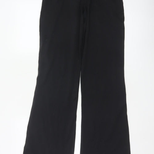 Adidas Women’s Black UK 14 Performance Essentials Flared Trousers