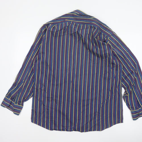 Rocola Samyta Men’s Multicoloured Striped 15.5 Long Sleeve Shirt