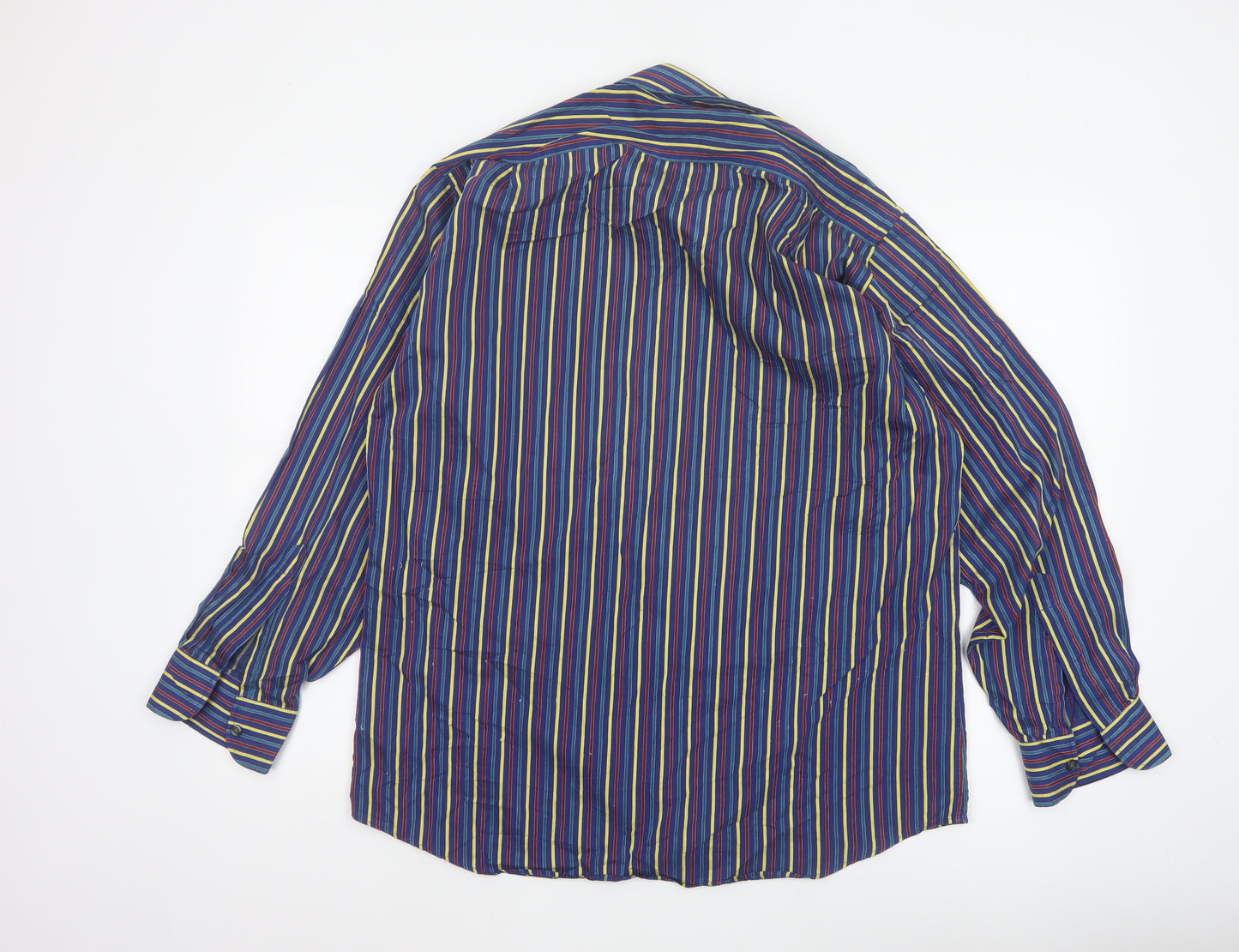 Rocola Samyta Men’s Multicoloured Striped 15.5 Long Sleeve Shirt