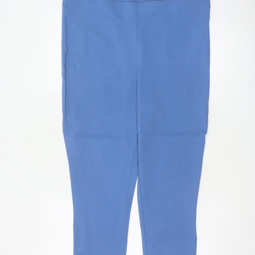 Mitzy Women’s Blue Size 18 Cropped Stretch Trousers