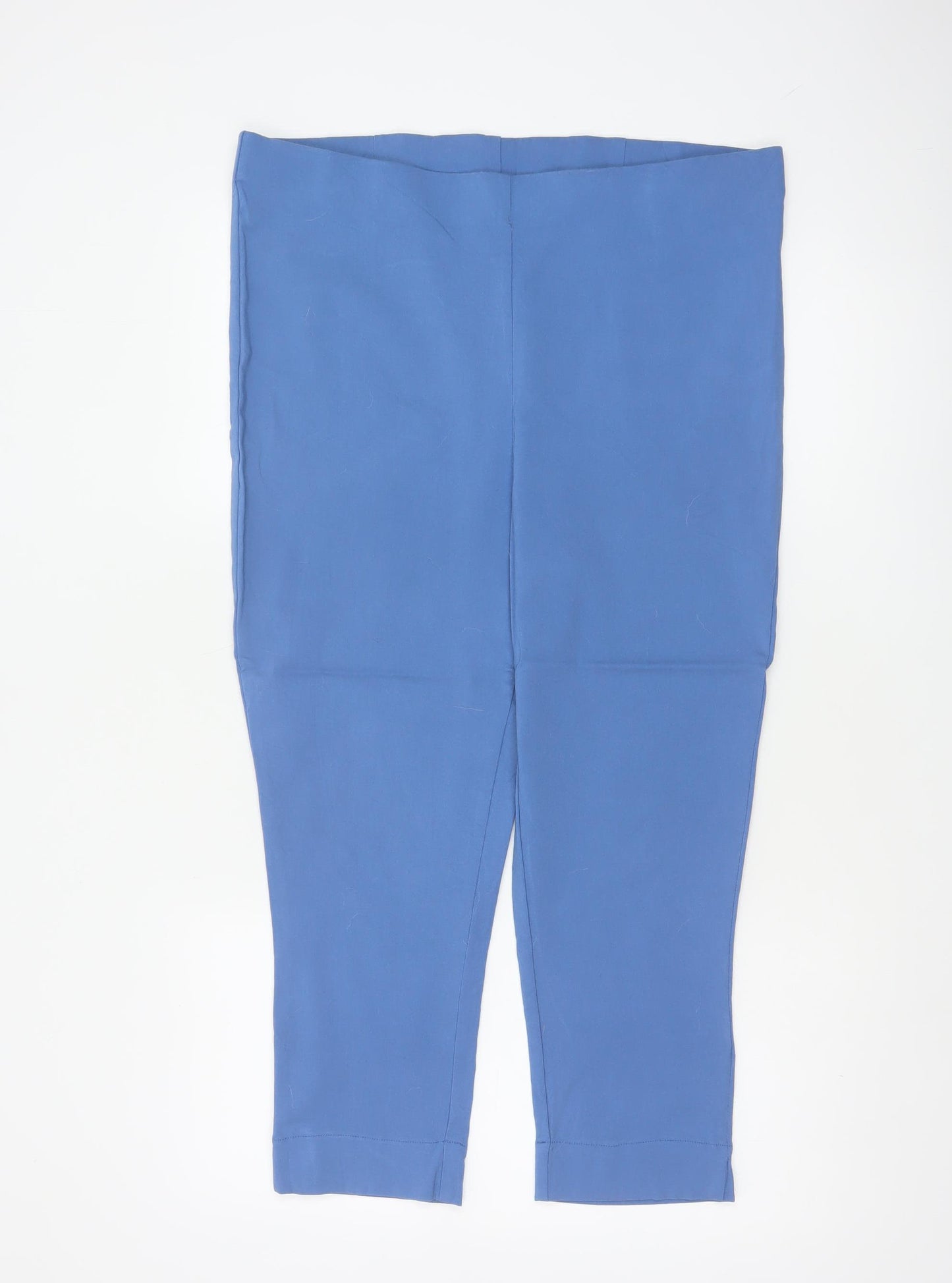 Mitzy Women’s Blue Size 18 Cropped Stretch Trousers