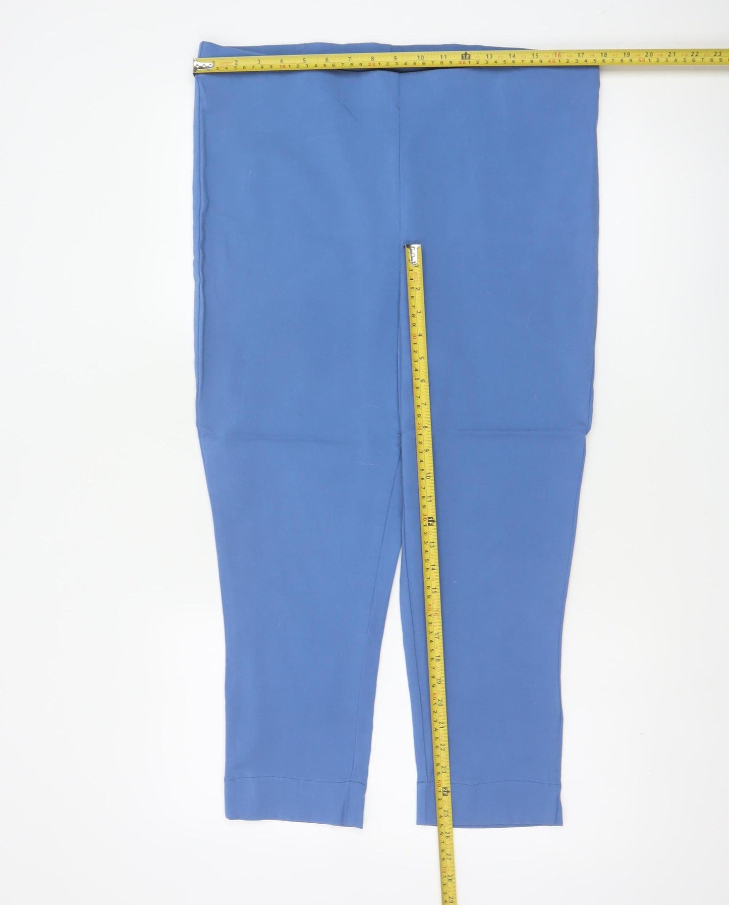 Mitzy Women’s Blue Size 18 Cropped Stretch Trousers