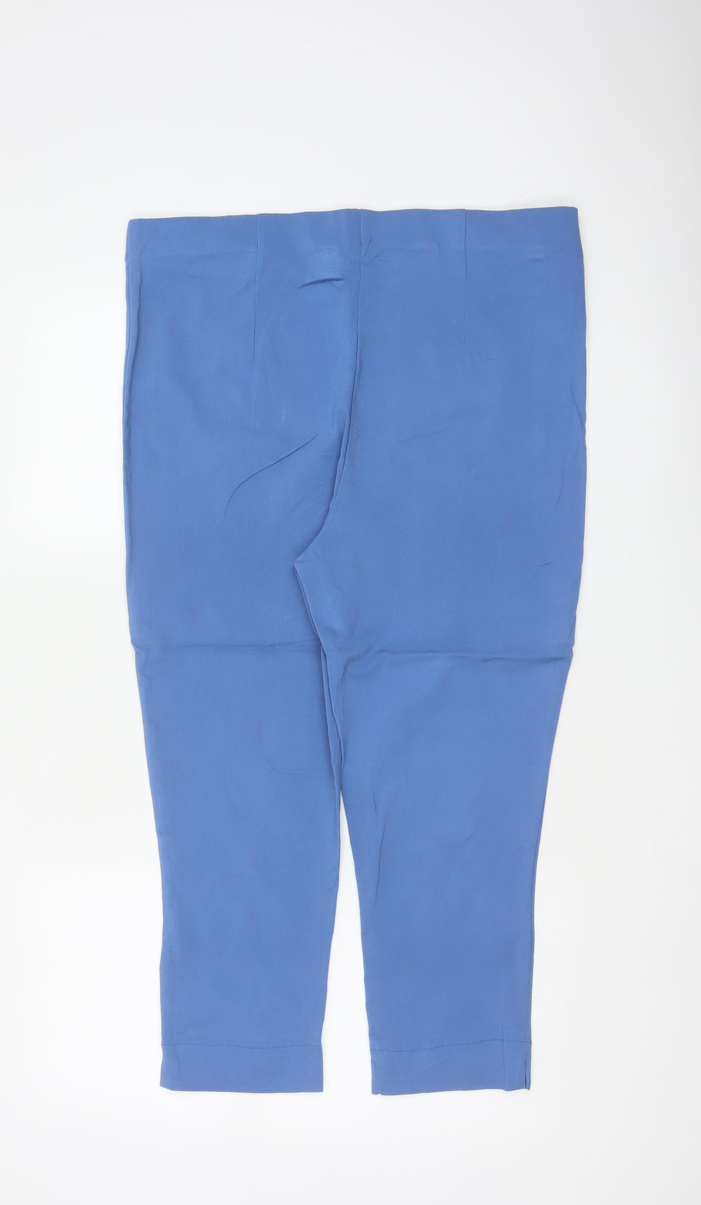 Mitzy Women’s Blue Size 18 Cropped Stretch Trousers