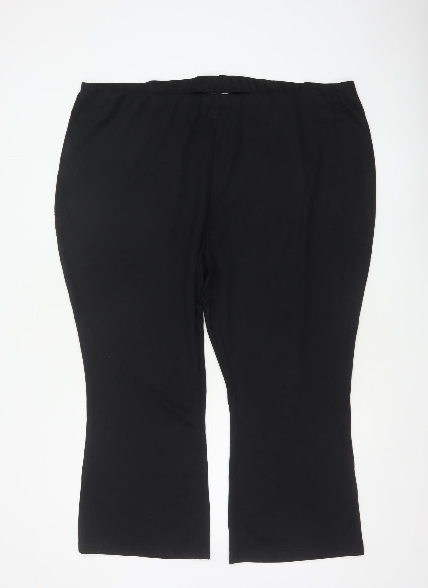 Damart Women’s Black UK 28 Flared Stretch Pull-On Trousers