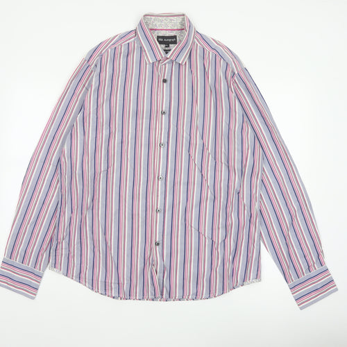 Marks & Spencer Autograph Men’s XL Multicolour Striped Cotton Shirt