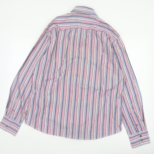 Marks & Spencer Autograph Men’s XL Multicolour Striped Cotton Shirt