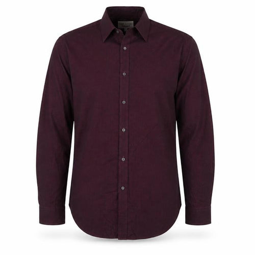 Ted Baker Men Red 17 Cotton Geometric Long Sleeve Button-Up Shirt