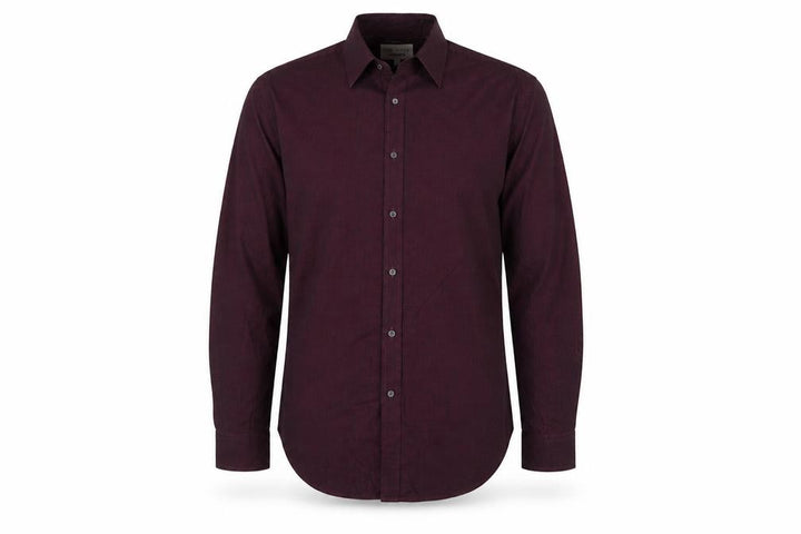 Ted Baker Men Red 17 Cotton Geometric Long Sleeve Button-Up Shirt