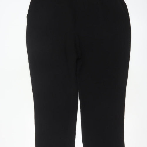 Marks & Spencer Women Black Size 18 Tailored Straight Dress Trousers