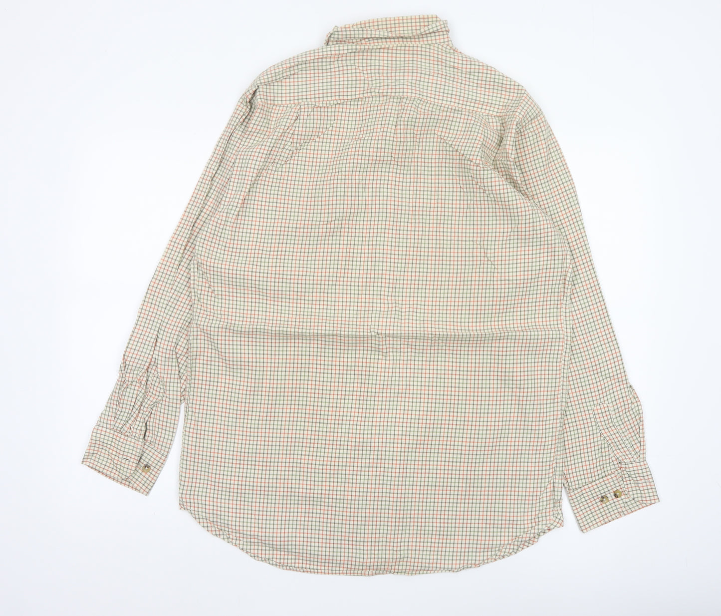 Viyella Men's Multicoloured Check Cotton Shirt 15.5 Button-Down Long Sleeve