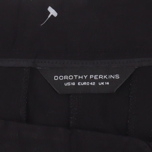 Dorothy Perkins Women’s Black UK 14 Tapered Stretch Work Trousers