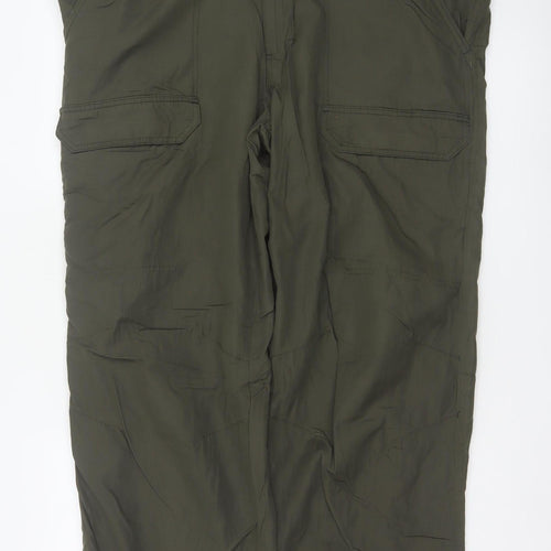 Marks & Spencer Men Green 40W 31L Thermal Stormwear Cargo Trousers