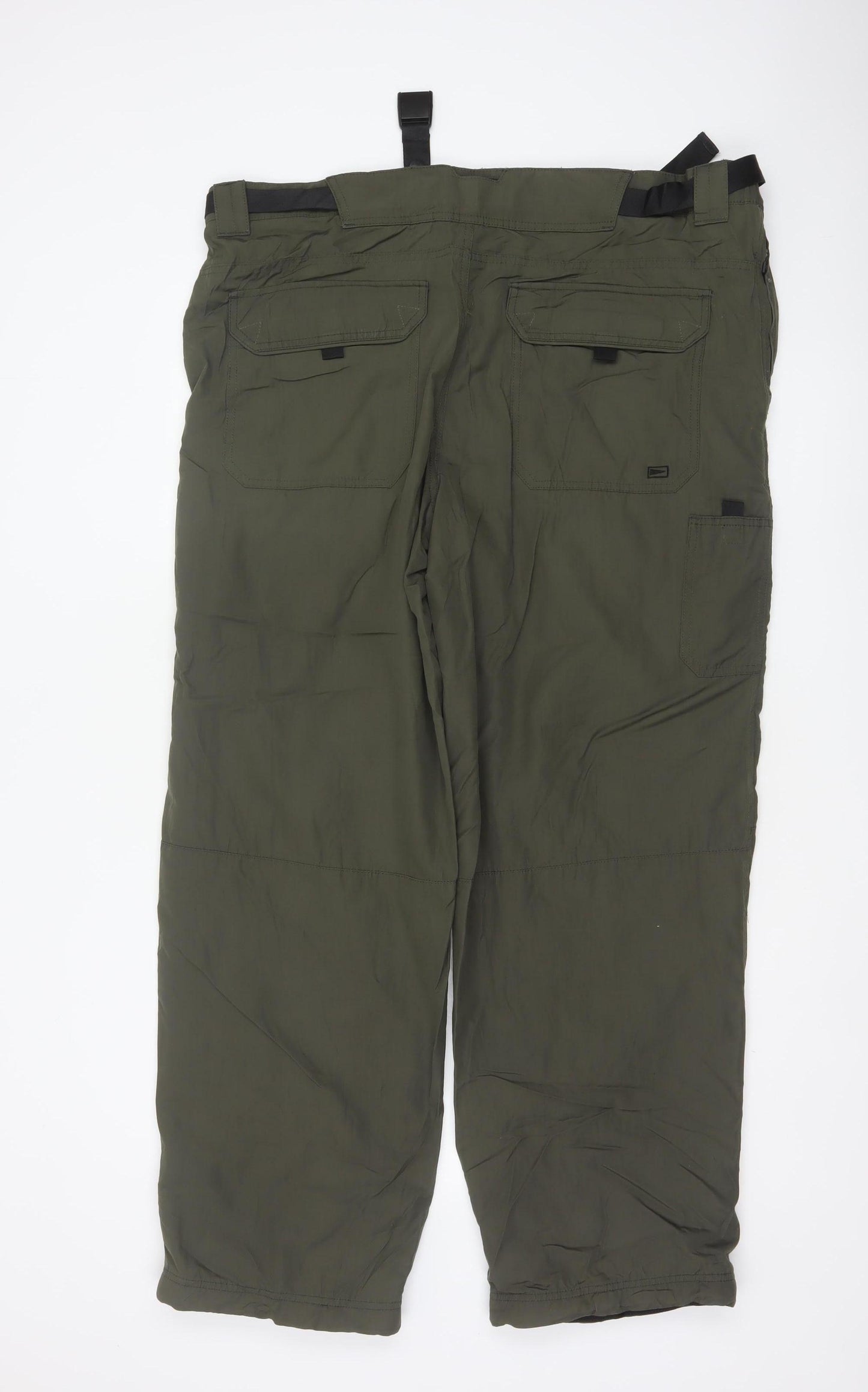 Marks & Spencer Men Green 40W 31L Thermal Stormwear Cargo Trousers