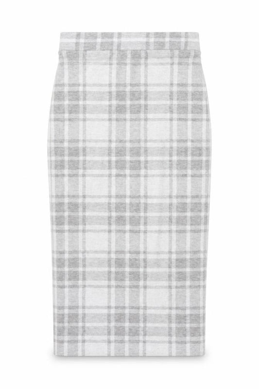 River Island Women Grey Check High Waist Pencil Skirt UK 8