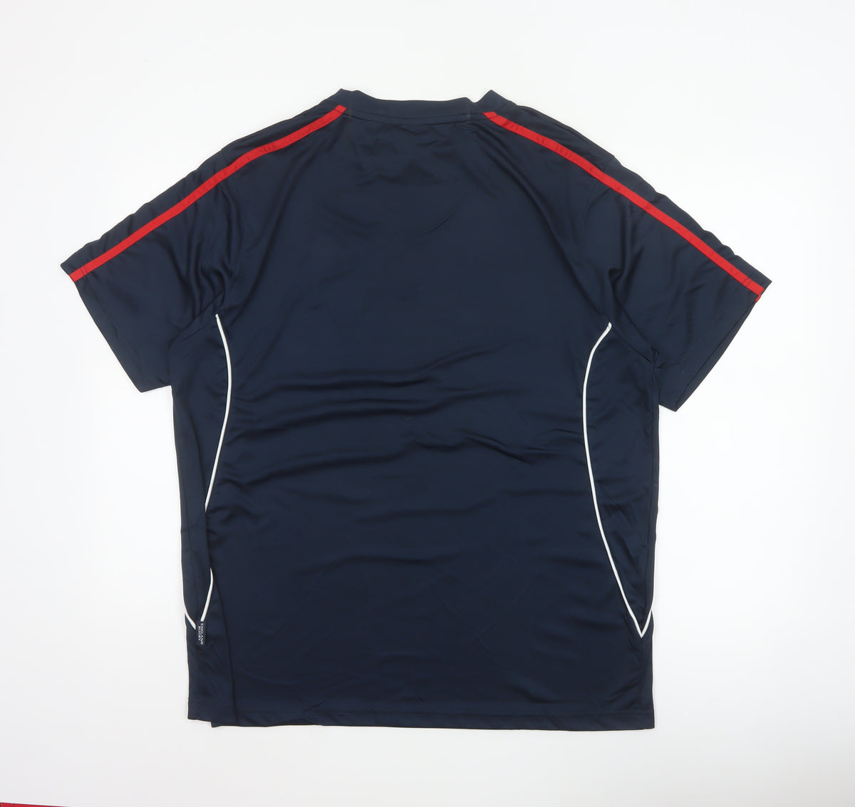 England Rugby Men's Blue 2XL Embroidered Logo Sports T-Shirt Short Sleeve