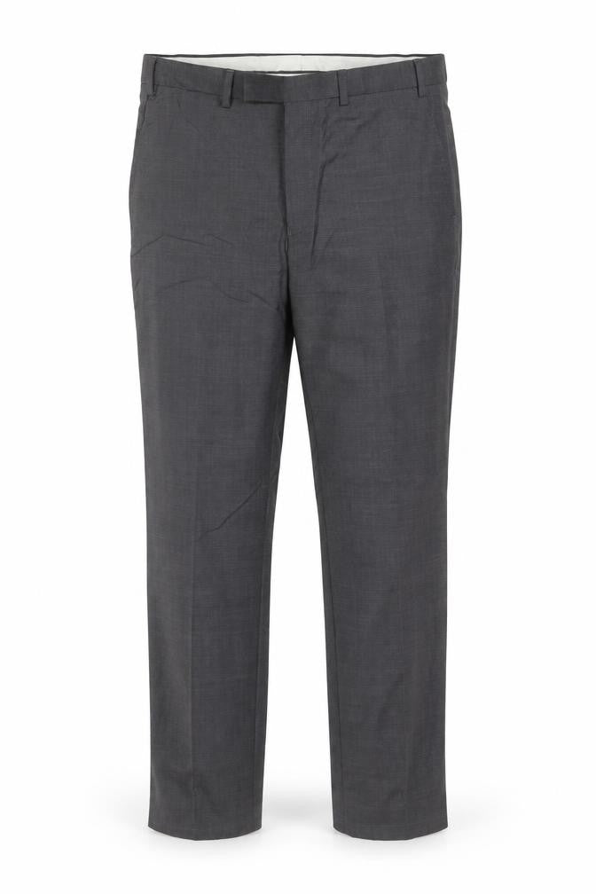 M&S Autograph Men Grey 36R Pure Wool Tailored Dress Trousers