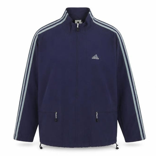 adidas Women’s Blue Size 14 Full Zip Windbreaker Jacket