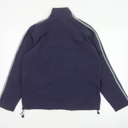 adidas Women’s Blue Size 14 Full Zip Windbreaker Jacket