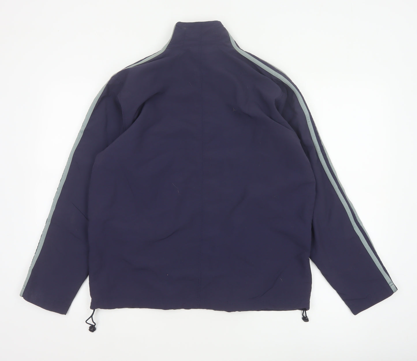 adidas Women’s Blue Size 14 Full Zip Windbreaker Jacket