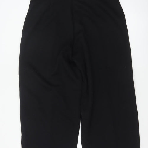 M&S Women’s Black Size 18 Short Wide-Leg High Rise Trousers