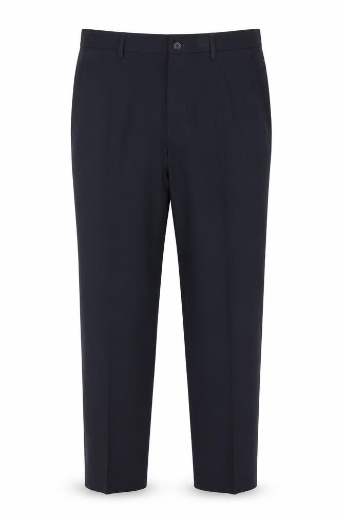 Marks and Spencer Men Navy 34in Skinny Dress Trousers Smart Work 31in