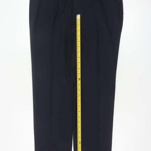 Marks and Spencer Men Navy 34in Skinny Dress Trousers Smart Work 31in