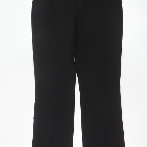 NA-KD Women Black UK 8 High Rise Flared Tailored Trousers