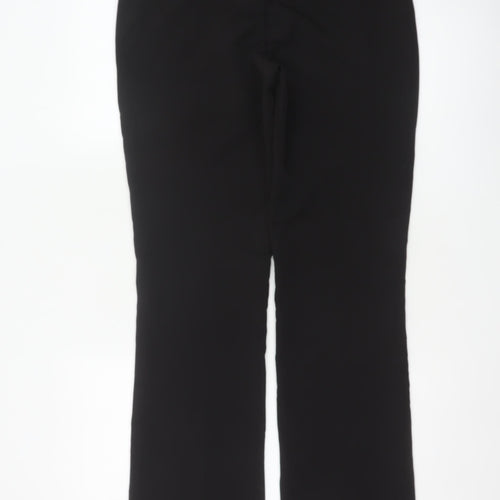 NA-KD Women Black UK 8 High Rise Flared Tailored Trousers