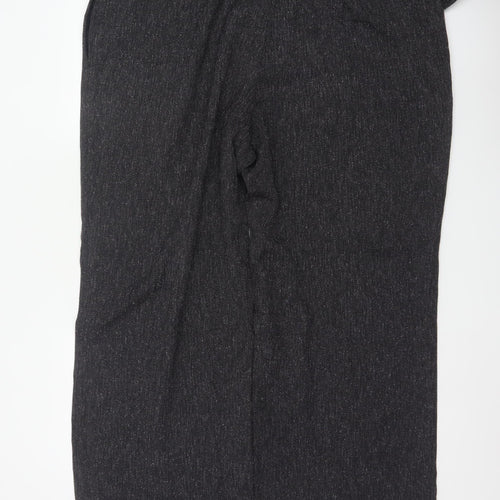 Next Women's Grey UK 20 Paperbag Cropped Belted Tapered Trousers