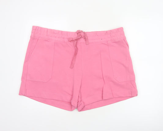 M&S Women’s Pink Size 22 Sweat Shorts Drawstring Pockets