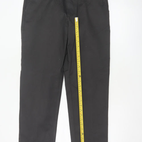 Marks & Spencer Blue Harbour Men's Black 32/33 Regular Chino Trousers