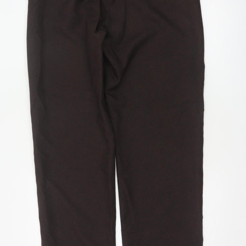 Farah Men's Black 36 L33 Straight Flat Front Dress Trousers Smart Formal