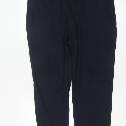 Marks & Spencer Women’s Navy UK 18 Regular Straight Stretch Trousers