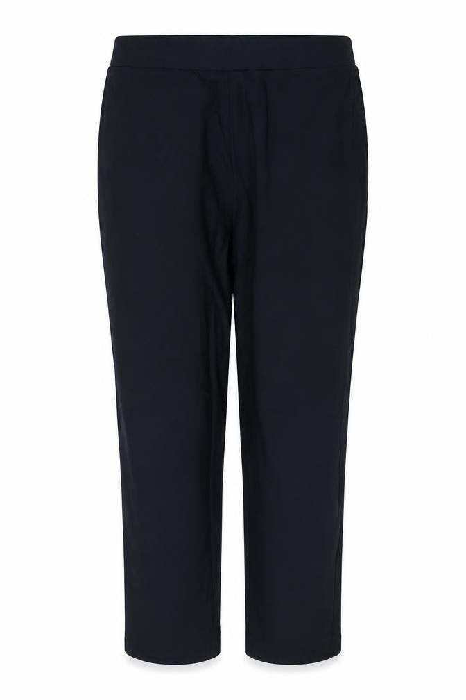 Front view of Marks & Spencer Women’s Navy UK 18 Regular Straight Stretch Trousers